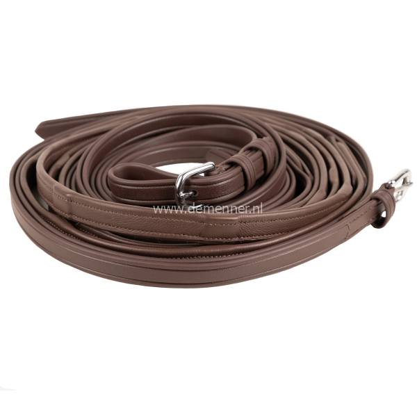 tweespan leidsel leer soft grip ideal equestrian