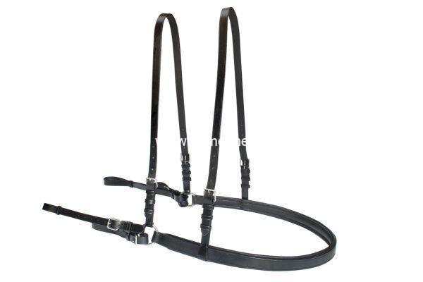 Broek tweespan voor Leathertechtuig Ideal Equestrian