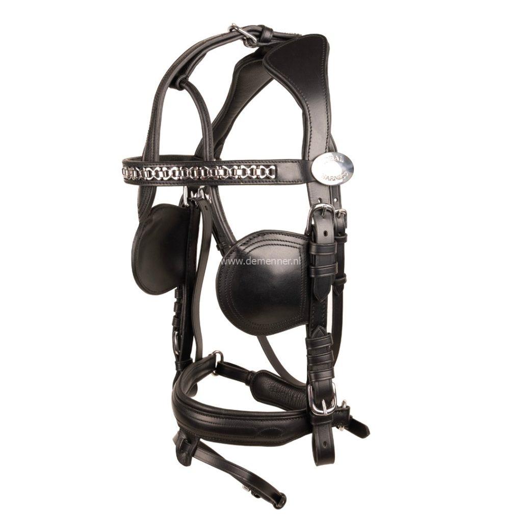 anatomisch hoofdstel luxe leer
